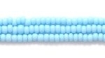 Image Seed Beads Czech Seed size 11 pale turquoise blue opaque