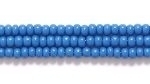 Image Seed Beads Czech Seed size 11 teal blue opaque