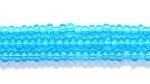 Image Seed Beads Czech Seed size 11 dark aqua blue transparent