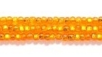 Image Seed Beads Czech Seed size 11 light orange silver lined