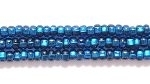 Image Seed Beads Czech Seed size 11 montana blue silver lined