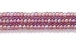 Image Seed Beads Czech Seed size 11 amethyst purple transparent iridescent