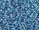 Image Seed Beads Miyuki Seed size 15 capri blue ab transparent iridescent matte