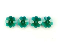 Image Swarovski Crystal Beads 6mm daisy (3700) emerald (dark green) transparent