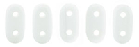 Image Seed Beads CzechMate Bar 2 x 6mm white opaque