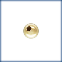 Image Metal Beads 4mm round goldfill
