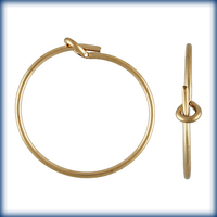 Image goldfill 20mm add a bead earhoop gold
