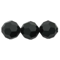 Image Swarovski Crystal Beads 6mm round (5000) jet (black) opaque