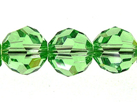 Image Swarovski Crystal Beads 6mm round (5000) peridot (light green) transparent