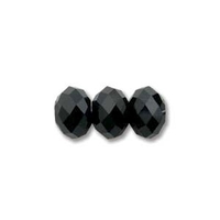 Image Swarovski Crystal Beads 8mm rondell (5040) jet (black) opaque