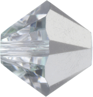 Image Swarovski Crystal Beads 3mm bicone 5328 crystal comet argent light (silver) tran
