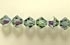 Image Swarovski Crystal Beads 4mm bicone 5328 indian sapphire ab (blue) transparent ir