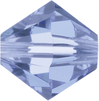 Image Swarovski Crystal Beads 4mm bicone 5328 light sapphire (pale blue) transparent