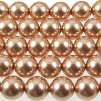 Image Swarovski Pearl Beads 2mm round pearl (5810) rose gold pearlescent