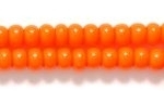 Image Seed Beads Czech pony size 6 orange opaque