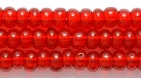 Image Seed Beads Czech pony size 6 ruby red transparent