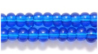 Image Seed Beads Czech pony size 6 capri blue transparent