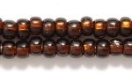 Image Seed Beads Czech pony size 6 root beer silver lined