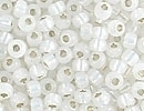 Image Seed Beads Miyuki Seed size 8 gilt lined opal gilt lined