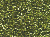 Image Miyuki Seed size 8 chartreuse silver lined