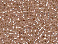Image Miyuki Seed size 8 light blush silver lined matte
