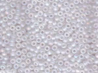 Image Miyuki Seed size 8 crystal ab transparent iridescent matte