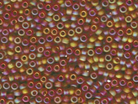 Image Seed Beads Miyuki Seed size 8 topaz ab transparent iridescent matte