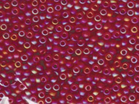 Image Miyuki Seed size 8 ruby ab transparent iridescent matte