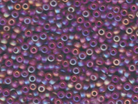 Image Miyuki Seed size 8 smoky amethyst ab transparent iridescent matte