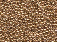 Image Seed Beads Miyuki Seed size 8 bright copper plated metallic