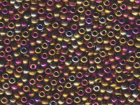 Image Miyuki Seed size 8 purple gold iris metallic iridescent