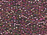 Image Miyuki Seed size 8 dark smoky amethyst ab transparent iridescent