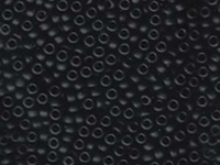 Image Seed Beads Miyuki Seed size 8 black opaque matte