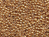 Image Seed Beads Miyuki Seed size 8 galvanized gold metallic