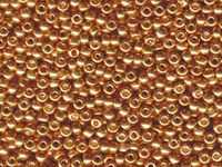 Image Seed Beads Miyuki Seed size 8 galvanized yellow gold metallic