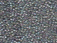 Image Seed Beads Miyuki Seed size 8 grey rainbow transparent luster