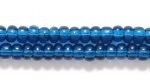 Image Seed Beads Czech Seed size 8 montana blue transparent