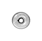 Image Metal Beads 4mm Kenyan flat silver finish lead free pewter