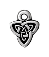 Image Metal Charms Celtic triad antique silver 8mm