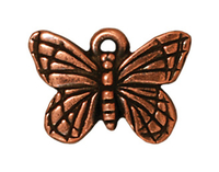 Image Metal Charms butterfly antique copper 16mm
