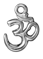 Image Metal Charms Om silver 13 x 19mm