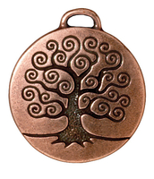 Image Metal Charms tree of life antique copper 24mm