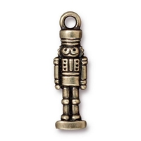 Image Metal Charms Nutcracker antique brass 8 x 27mm
