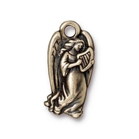 Image Metal Charms angel antique brass 11 x 23mm