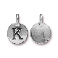 Image Metal Charms K antique silver 11.6 x 16.6mm