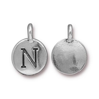 Image Metal Charms N antique silver 11.6 x 16.6mm