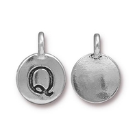 Image Metal Charms Q antique silver 11.6 x 16.6mm