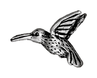 Image Metal Beads 13 x 19mm hummingbird antique silver lead free pewter