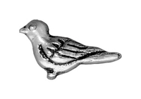 Image Metal Beads 6 x 14mm paloma bird antique silver lead free pewter