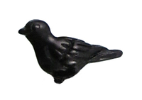 Image Metal Beads 6 x 14mm paloma bird  gunmetal finish lead free pewter